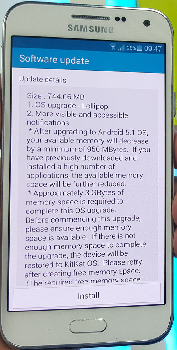 Прошивка Galaxy E5 Sm E500F
