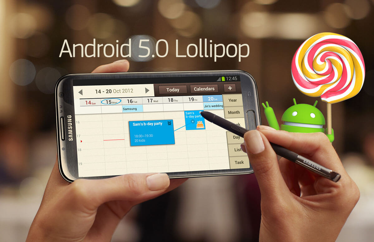 Samsung confirma la llegada de Android Lollipop a la Galaxy Note II