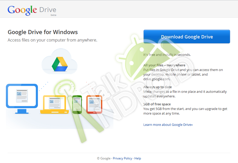 Google Drive beta