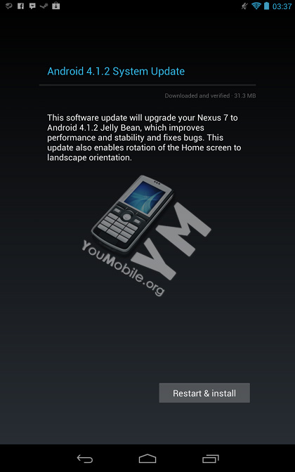 Nexus7 4.1.2 Update