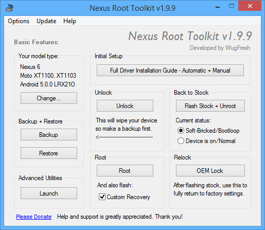 Nexus root toolkit