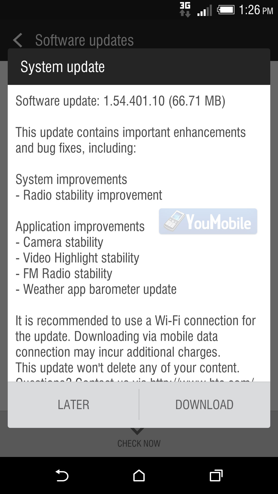 HTC M8 Firmware Update