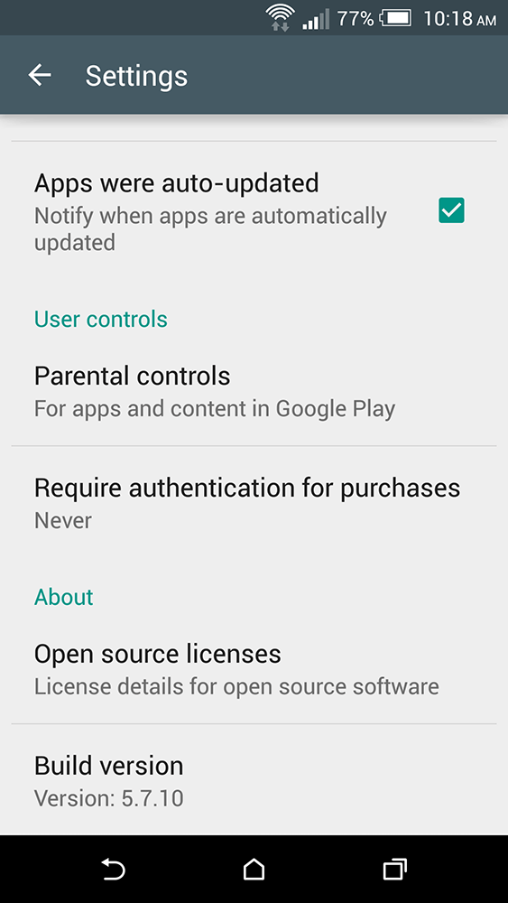 Play Store 5.7.20