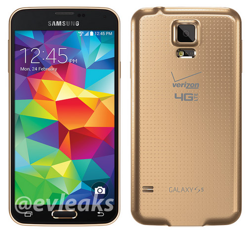 Galaxy S5 Gold Copper