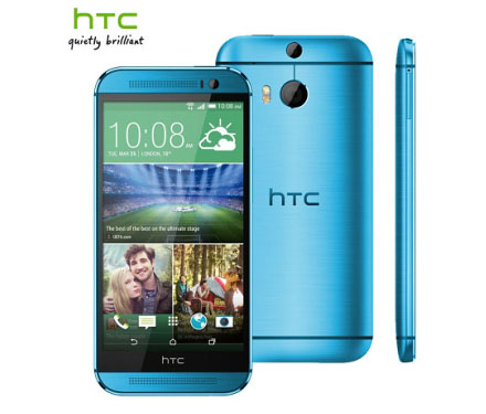 HTC M8 Aqua blue