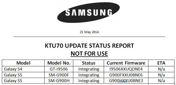 Samsung update