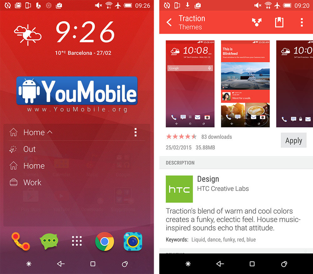 Android 5.1 Sense 7.0 UI Official update