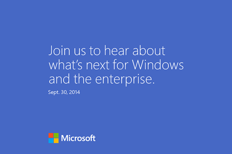 Windows 9 event