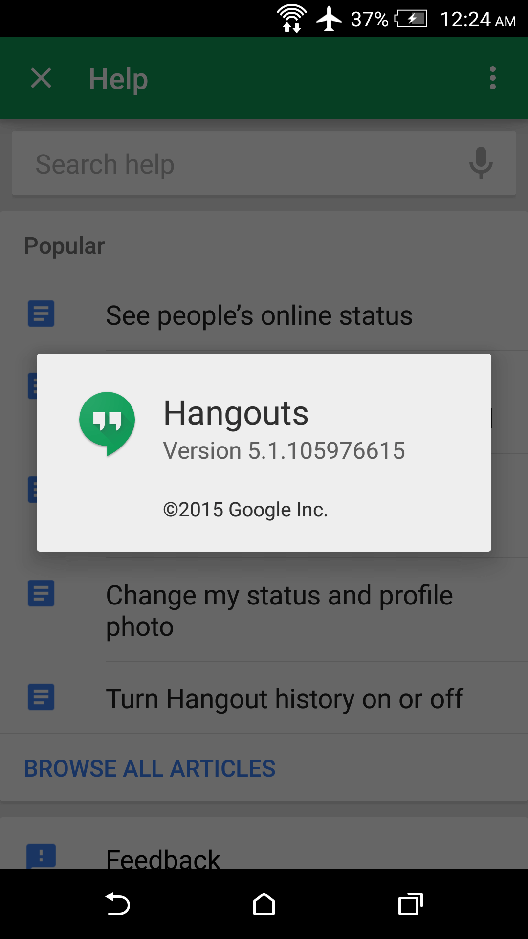 hangouts 5.1